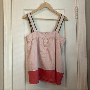 Pink and Red Women's Pajama Top